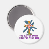 無神論者イースターバニー マグネット (正面/裏面)