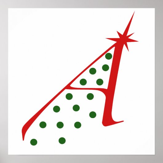 無神論者クリスマスツリー ポスター (正面)