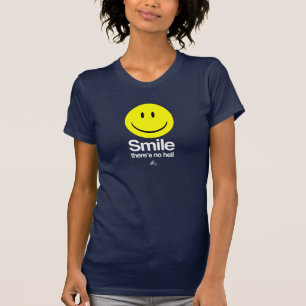無神論者-そこのスマイルは地獄ではないです Tシャツ