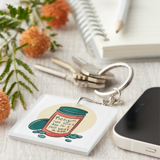 無神論者 キーホルダー (正面右)