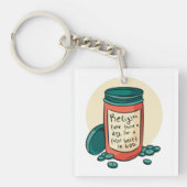 無神論者 キーホルダー (正面)
