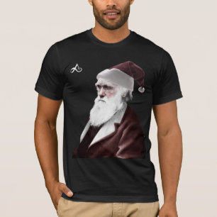 無神論者-サンタクロースとしてダーウィンのクリスマス Tシャツ