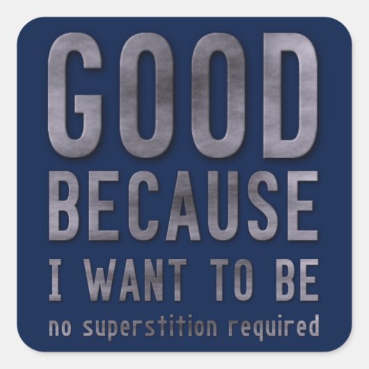 無神論者 スクエアシール (正面)