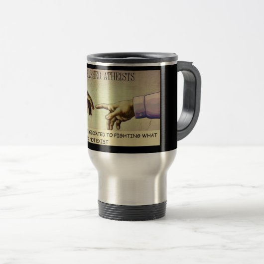 無神論者 トラベルマグ (正面右)