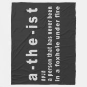 無神論者 フリースブランケット (正面)
