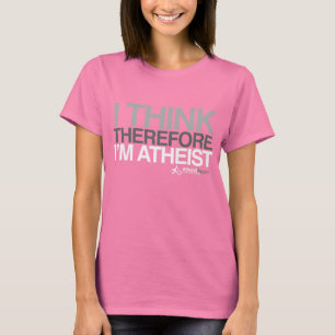無神論者-従って私は私をです無神論的考えます Tシャツ