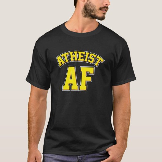 無神論者:無神論者AF進化無神論者ギフト Tシャツ (正面)