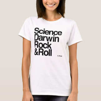 無神論者-科学のダーウィンのロックンロール Tシャツ