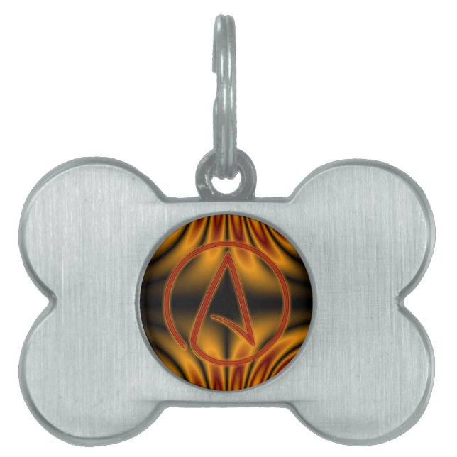 無神論者A ペットネームタグ (正面)