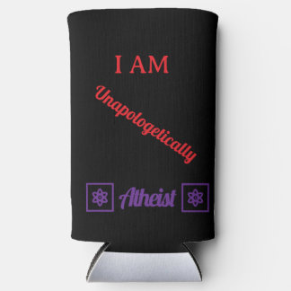 無神論者Tシャツ-謝罪はしません スリム缶クーラー