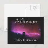 無神論、現実素晴らしは ポストカード (正面/裏面)
