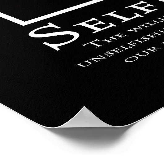 無私奉仕 ポスター (角)