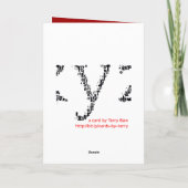 無秩序のクリスマス シーズンカード (裏面)