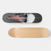 無秩序のスカルのスケートボード スケートボード (横)