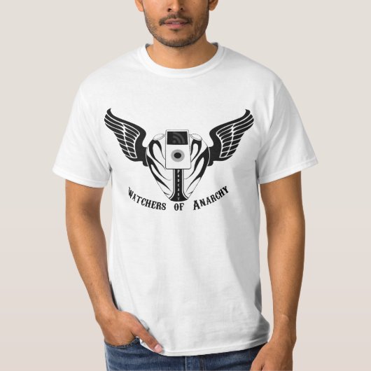 無秩序のワイシャツの監視人 Tシャツ (正面)