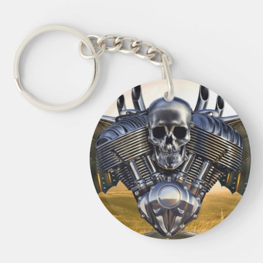 無秩序の円Keychainの翼 キーホルダー (正面)