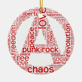 無秩序の形の世界の雲 セラミックオーナメント