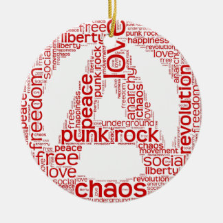 無秩序の形の世界の雲 セラミックオーナメント