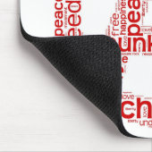 無秩序の形の世界の雲 マウスパッド (コーナー)