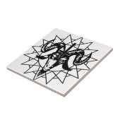 無秩序の星(黒)が付いている頭部 タイル (側面)