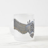 無秩序の曇らされたガラスのマグの翼 フロストグラスマグカップ (正面左)