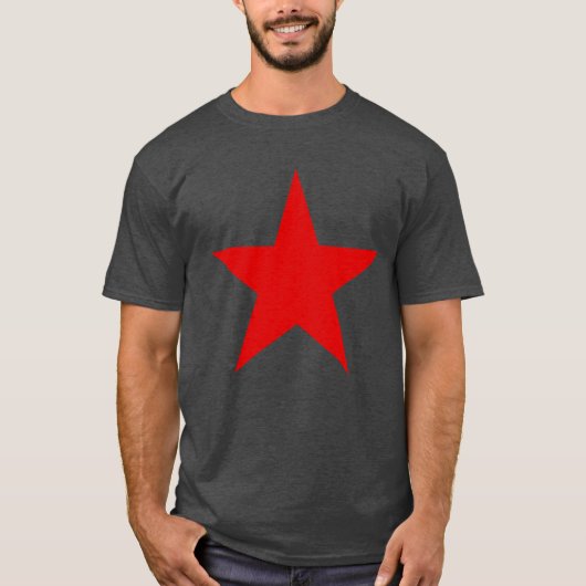 無秩序の赤い星 Tシャツ (正面)