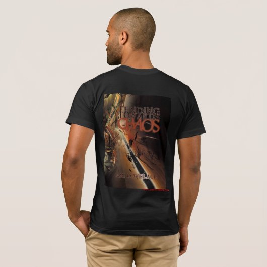 無秩序のTシャツ-人の方にがちがち Tシャツ (裏面フル)