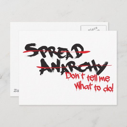 無秩序を広げて下さい! ポストカード (正面/裏面)