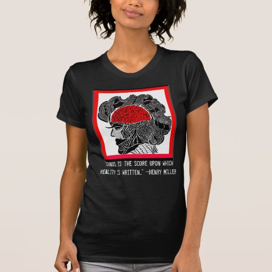 無秩序及び現実のデザイン Tシャツ (正面)