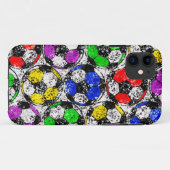 無秩序色のサッカーボール Case-Mate iPhoneケース (裏面(横))