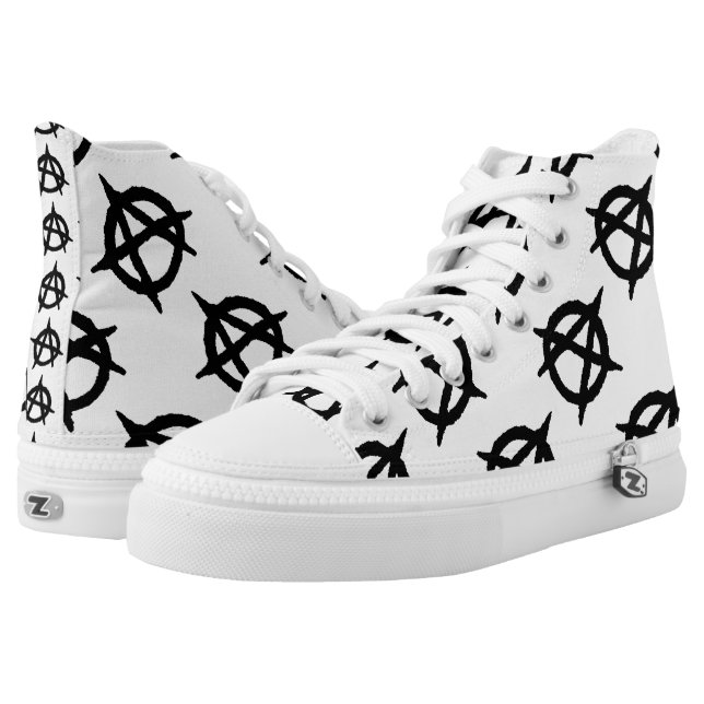 無秩序 ハイトップスニーカー (ペア)