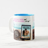 無窮の至福及びチョコレートオルガスム、なんてことだマグ ツートーンマグカップ (正面左)