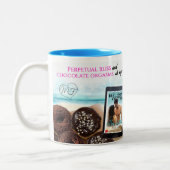 無窮の至福及びチョコレートオルガスム、なんてことだマグ ツートーンマグカップ (左)