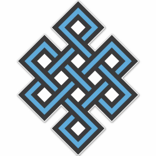 無端結び目 シール (正面)