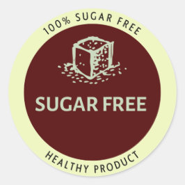無糖で健康な製品 ラウンドシール