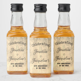 無素朴周年記念結婚かわいいミカスタムニ リキュールボトルラベル