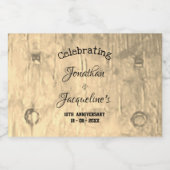 無素朴周年記念結婚かわいいミカスタムニ リキュールボトルラベル (シングルラベル)