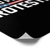 無給の平和的抗議者 ポスター (角)