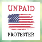 無給の抗議者 - 抗議 ウィンドウサイン (シート3)