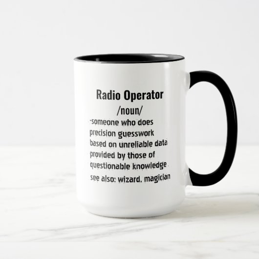 無線おもしろい操作者定義の贈り物 マグカップ (右)