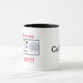 無線のコーヒー・マグの私を回して下さい マグカップ (中央)