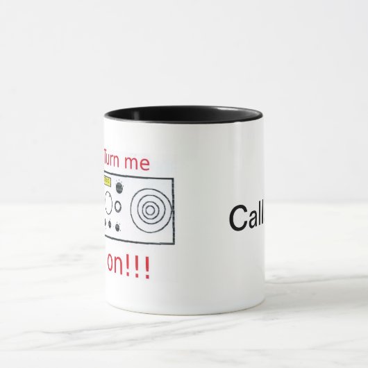 無線のコーヒー・マグの私を回して下さい マグカップ (中央)