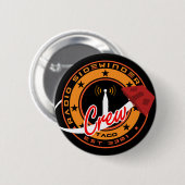 無線のサイドワインダーの乗組員バッジかボタン 缶バッジ (正面&裏面)