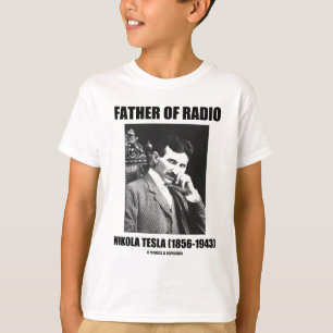 無線のニコラ・テスラ(1856-1943年)の父 Tシャツ