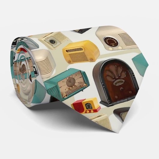 無線のレトロのヴィンテージのタイ ネクタイ (ロール)