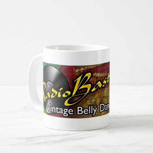 無線のBastetの覆いのマグ コーヒーマグカップ (正面左)