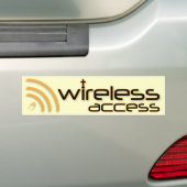 無線アクセスのキリスト教のバンパーステッカー バンパーステッカー (車上)