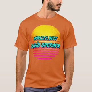無線オおもしろいペレーターレトロ1980sギフト tシャツ