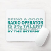 無線オペレータ3%才能 マウスパッド (マウス)