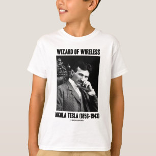 無線ニコラ・テスラの魔法使い Tシャツ